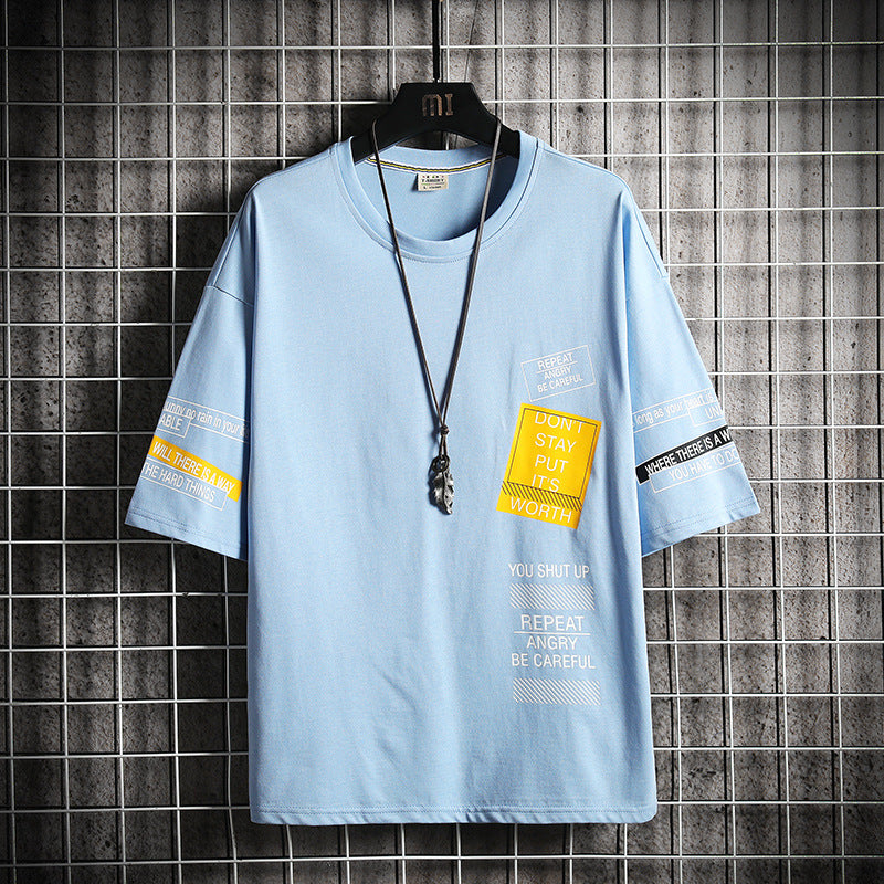 T-shirt décontracté ample pour homme - Style Été 2020