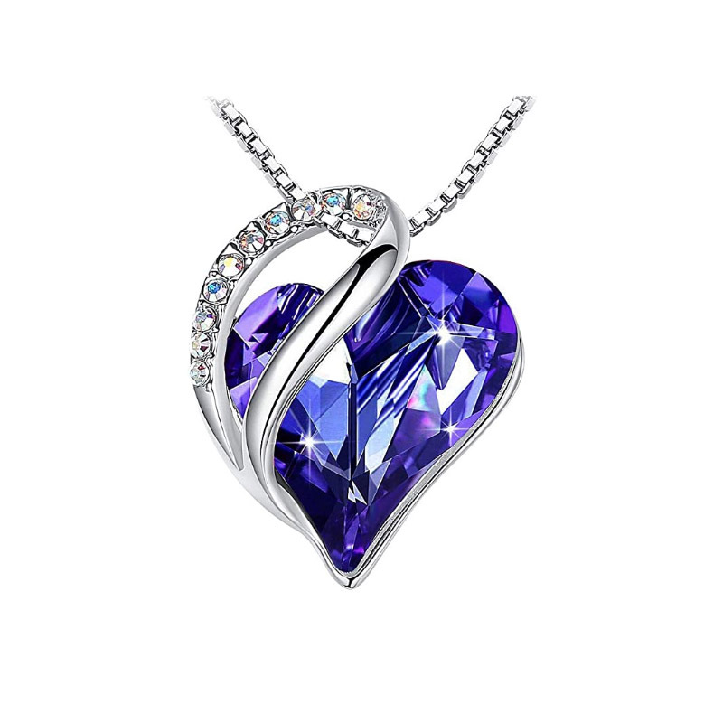 Collier pendentif en forme de cœur