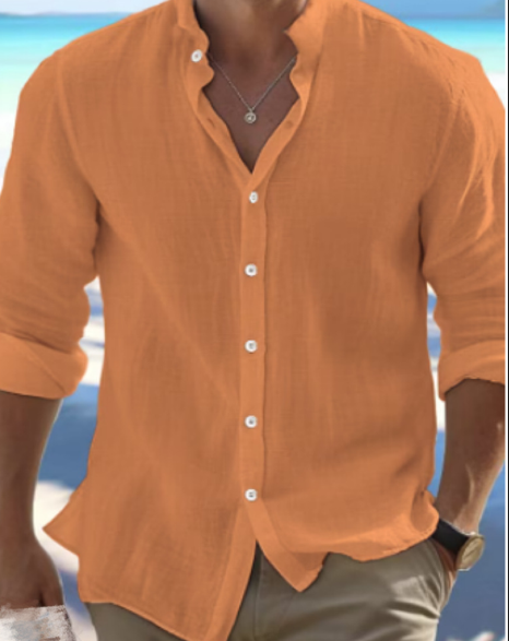Chemise d'été en lin pour homme