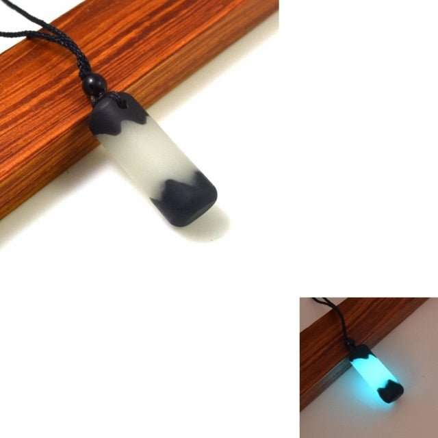 Collier à pendentif lumineux, bijou populaire, s'adapte aux femmes et aux hommes